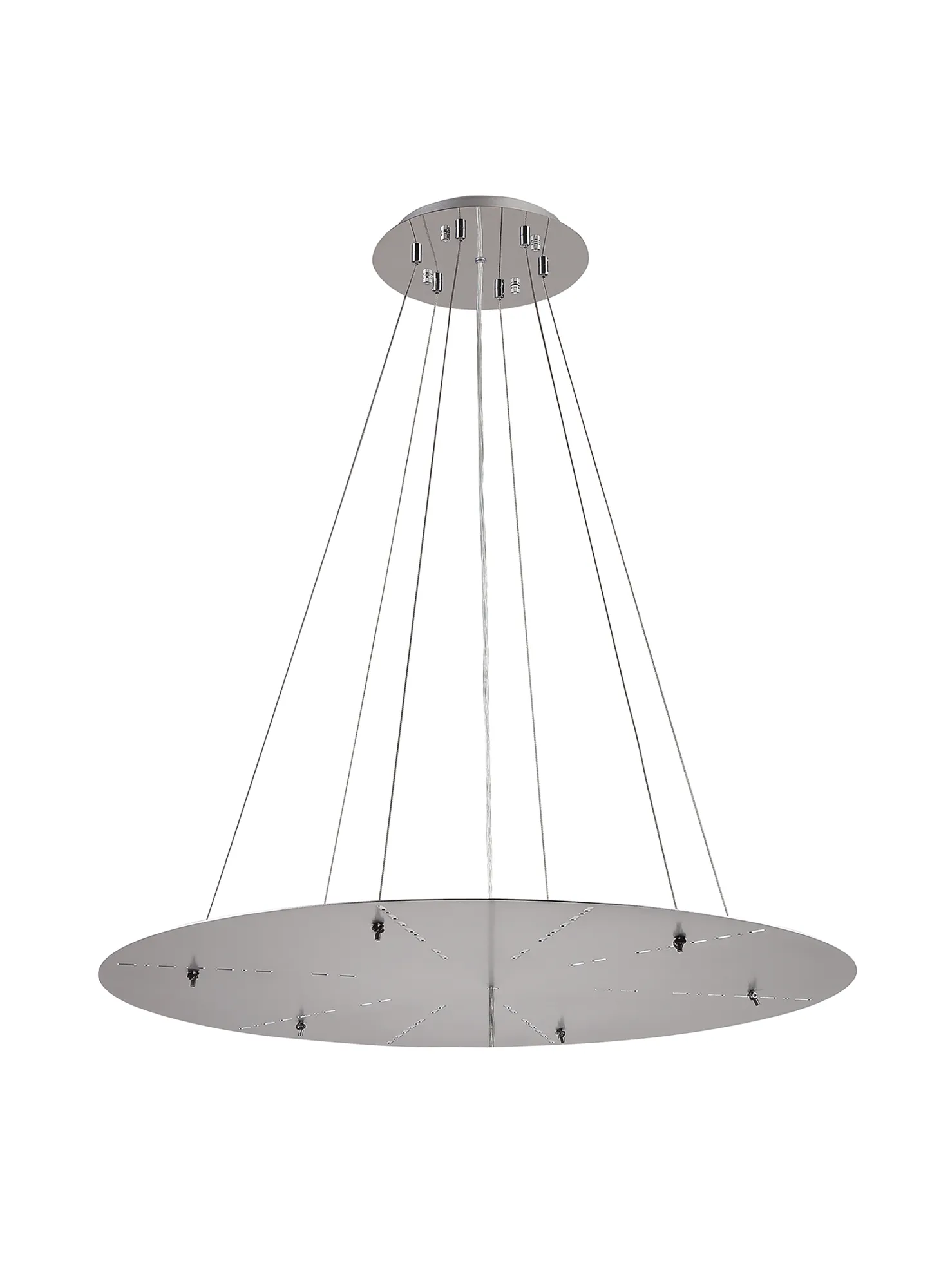 Lowan 790mm 3m Suspension Plate (Max Load 40kg) Polished Chrome, Silver